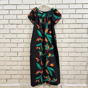 Vintage Hilo Hattie Bird of Paradise Caftan